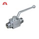 Stainless steel 2 Way high pressure female thread hydraulic ball valve